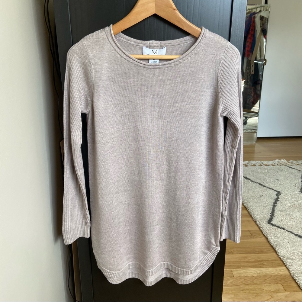 Magaschoni gray sweater tunic cashmere blend